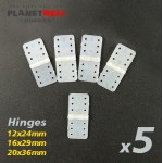 Engsel nylon 5pcs asesoris rc pesawat asesoris (20x36mm/16x29mm/12x24mm)